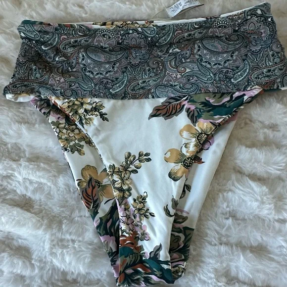 Maaji Floral Bikini with Pink and Green Accents - Picture 7 of 8